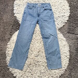 Good American Light Blue Straight Leg Jeans